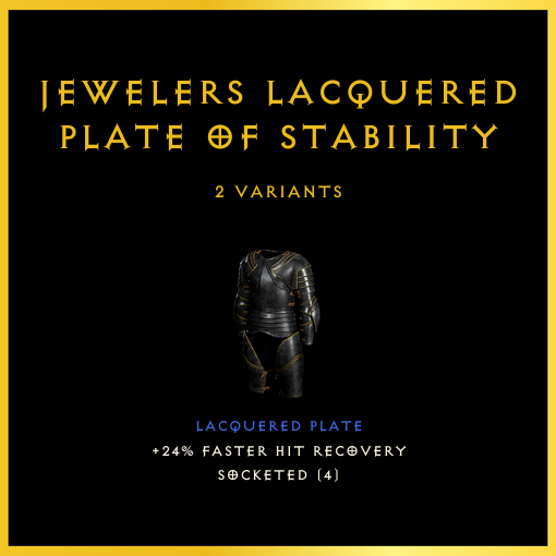 Jewelers Lacquered Plate Of Stability