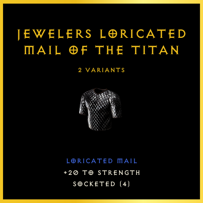 Jewelers Loricated Mail Of The Titan