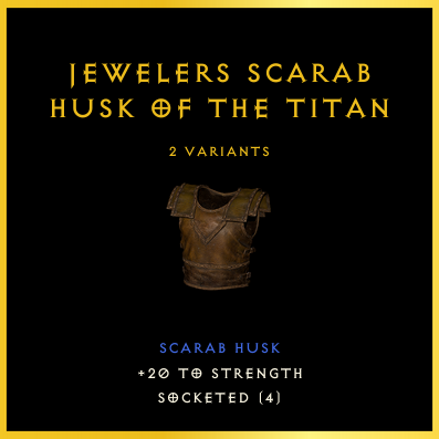 Jewelers Scarab Husk Of The Titan