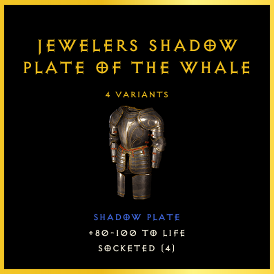 Jewelers Shadow Plate Of The Whale