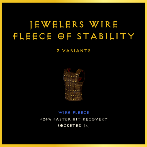 Jewelers Wire Fleece Of Stability