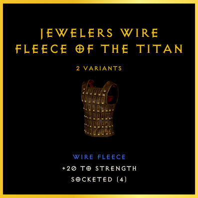 Jewelers Wire Fleece Of The Titan