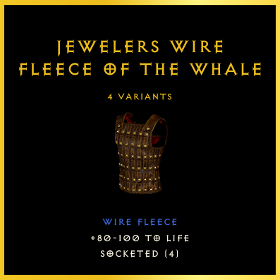 Jewelers Wire Fleece Of The Whale