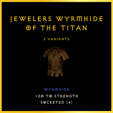 Jewelers Wyrmhide Of The Titan