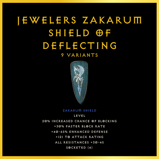 Jewelers Zakarum Shield Of Deflecting