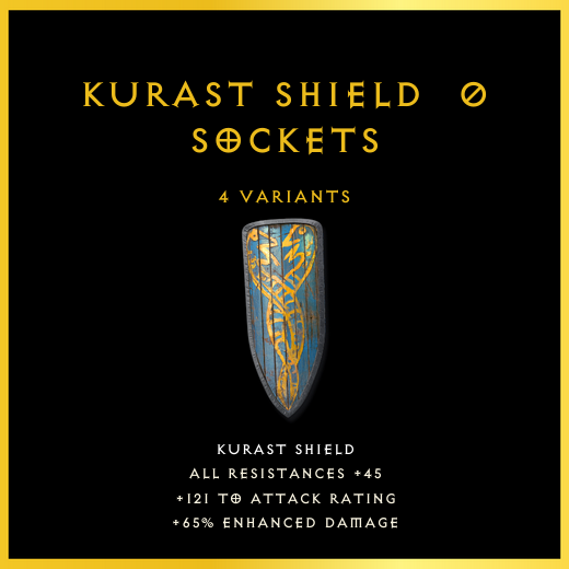 Kurast Shield & 0 Sockets