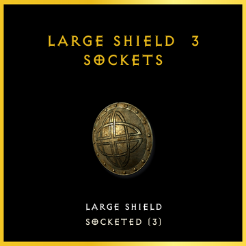 Large Shield & 3 Sockets