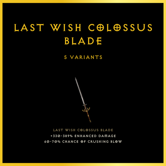 Last Wish Colossus Blade