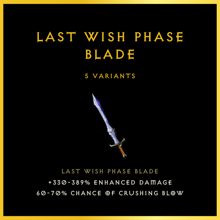 Last Wish Phase Blade