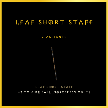 Leaf Short Staff