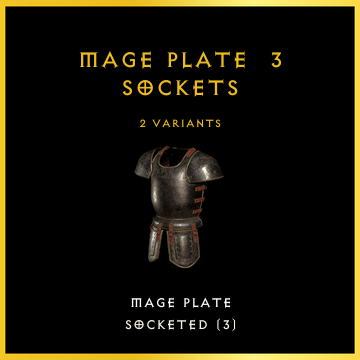 Mage Plate & 3 Sockets