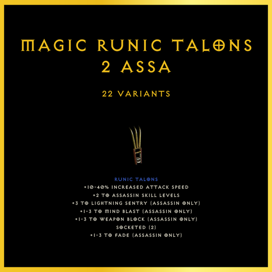 Magic Runic Talons +2 Assa