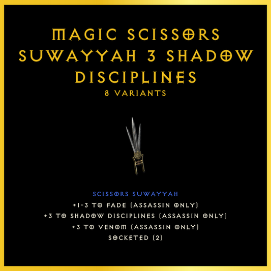 Magic Scissors Suwayyah +3 Shadow Disciplines