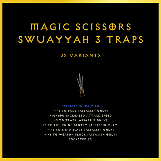 Magic Scissors Swuayyah +3 Traps