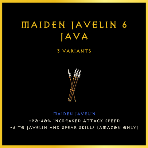 Maiden Javelin +6 Java