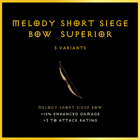 Melody Short Siege Bow & Superior