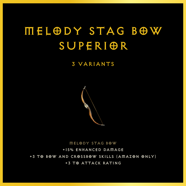 Melody Stag Bow & Superior