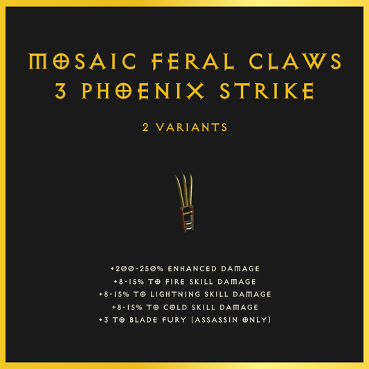 Mosaic Feral Claws +3 Phoenix Strike