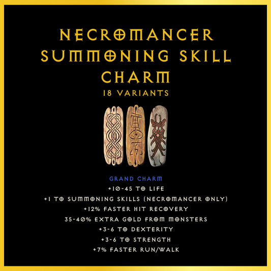 Necromancer Summoning Skill Charm