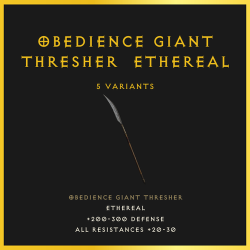 Obedience Giant Thresher & Ethereal