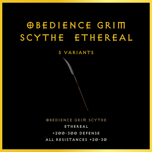 Obedience Grim Scythe & Ethereal