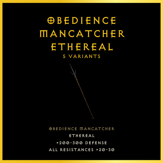 Obedience Mancatcher & Ethereal