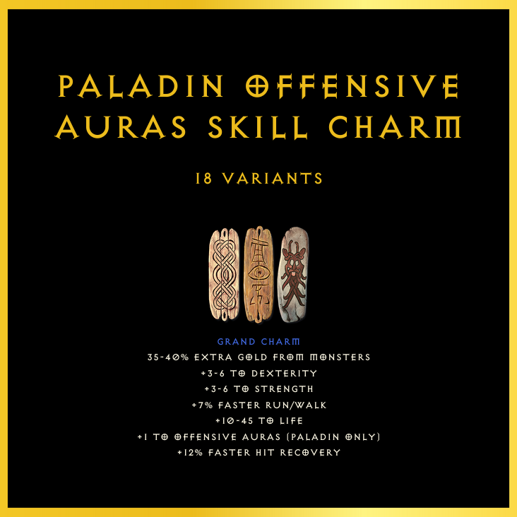 Paladin Offensive Auras Skill Charm