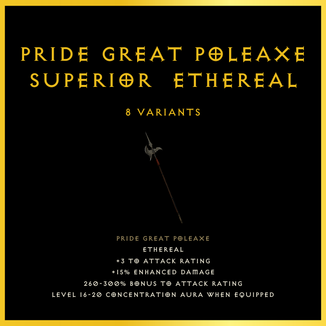 Pride Great Poleaxe & Superior & Ethereal