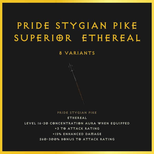 Pride Stygian Pike & Superior & Ethereal