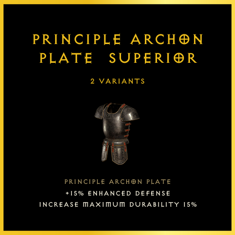 Principle Archon Plate & Superior