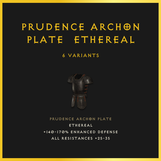 Prudence Archon Plate & Ethereal