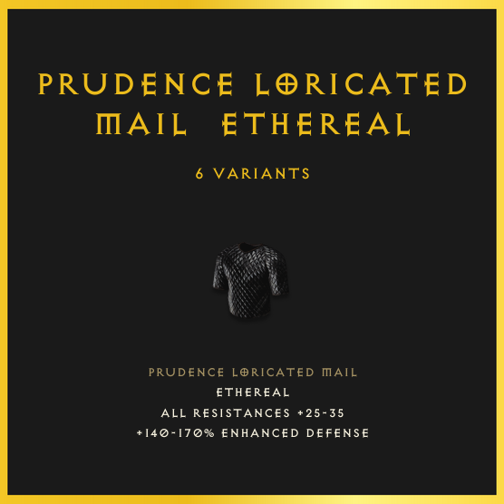 Prudence Loricated Mail & Ethereal