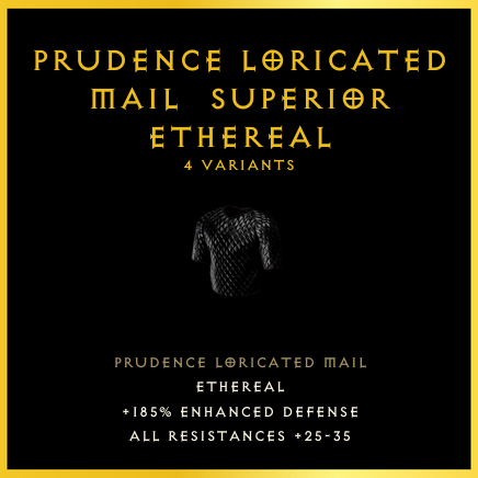 Prudence Loricated Mail & Superior & Ethereal