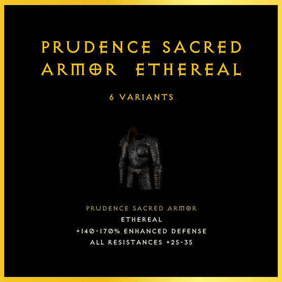 Prudence Sacred Armor & Ethereal