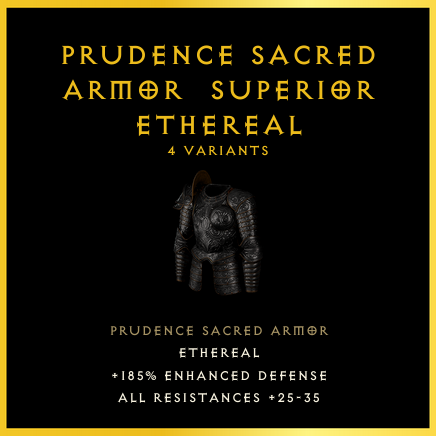 Prudence Sacred Armor & Superior & Ethereal