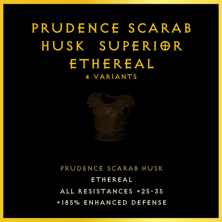 Prudence Scarab Husk & Superior & Ethereal