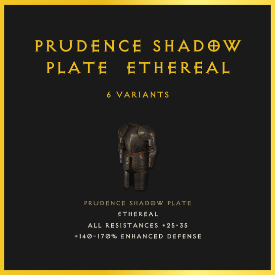 Prudence Shadow Plate & Ethereal