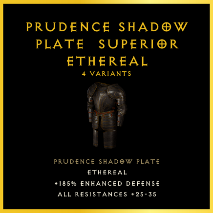 Prudence Shadow Plate & Superior & Ethereal