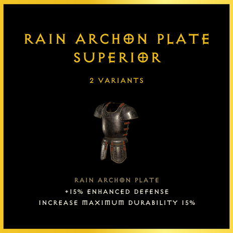 Rain Archon Plate & Superior