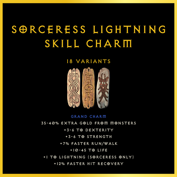 Sorceress Lightning Skill Charm