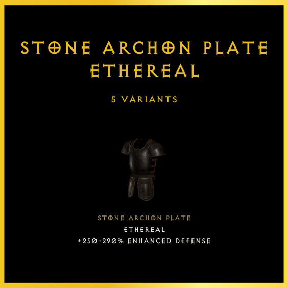 Stone Archon Plate & Ethereal