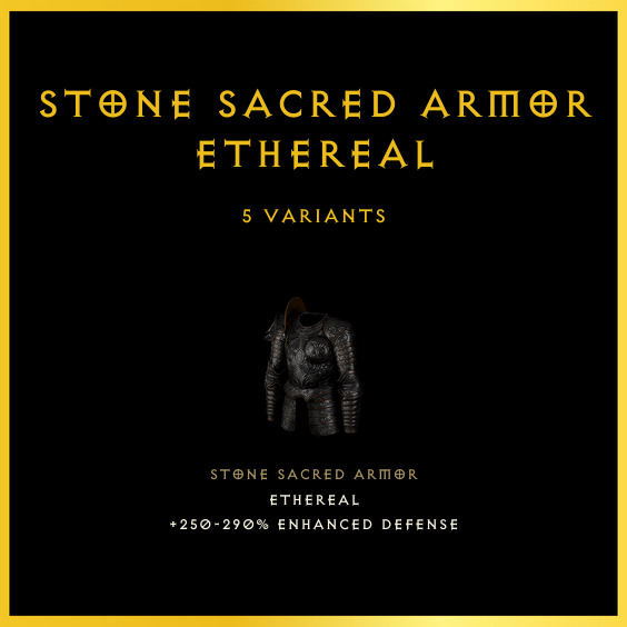 Stone Sacred Armor & Ethereal