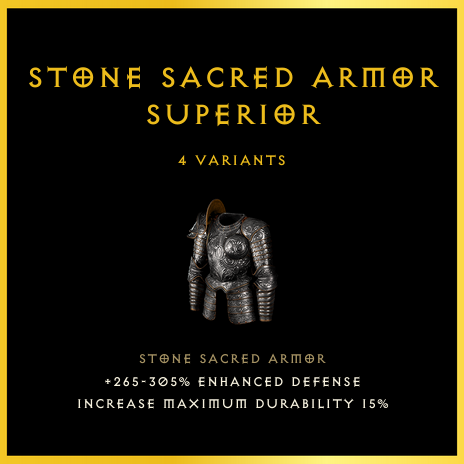 Stone Sacred Armor & Superior