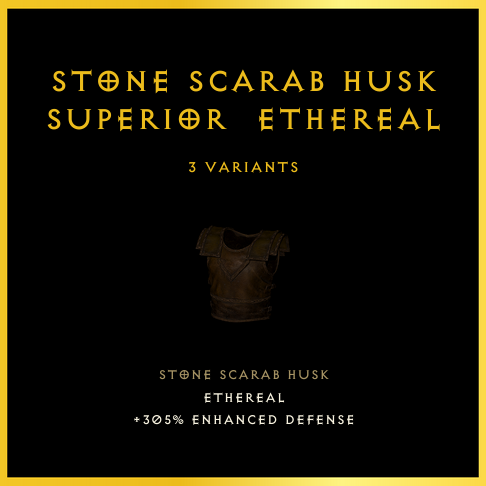 Stone Scarab Husk & Superior & Ethereal