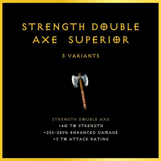 Strength Double Axe & Superior