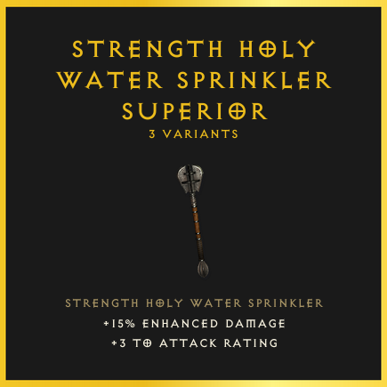 Strength Holy Water Sprinkler & Superior