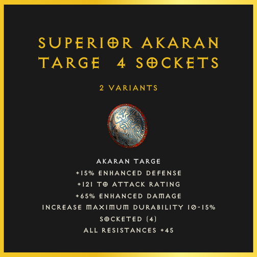 Superior Akaran Targe & 4 Sockets