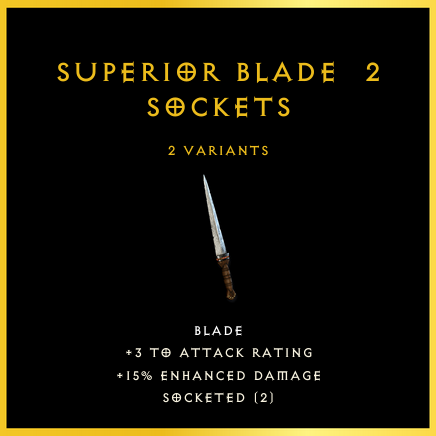 Superior Blade & 2 Sockets