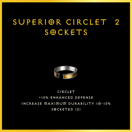 Superior Circlet & 2 Sockets