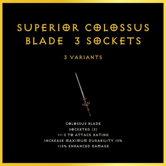 Superior Colossus Blade & 3 Sockets